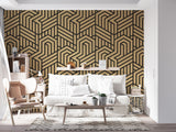 Zigzag gold and black